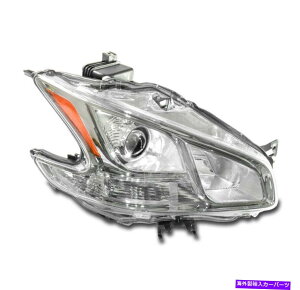 USwbhCg 09~14Maxima HalogenvWFN^[wbhCgvN[qRH For 09-14 Maxima Halogen Projector Headlight Lamp Chrome Passenger Right RH Side