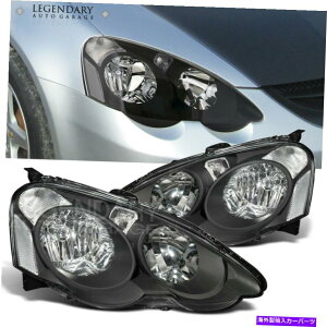 USwbhCg 2002-2004 Acura RSX DC5NAMˊ̃vWFN^ubNwbhCg Projector Black Headlight For 2002-2004 Acura Rsx Dc5 Clear Signal Reflectors