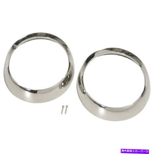 USwbhCg Pg[30537 72-86W[vCJ5 / CJ7̂߂2X`[wbhCgx[̃Zbg Kentrol 30537 Set of 2 Polished Steel Headlight Bezels for 72-86 Jeep CJ5/CJ7