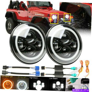USwbhCg W[vTJ Scrambler CJ5 CJ7 CJ6 J10 J20gbNp2×7C`EhLEDwbhCgDRL 2x7"Inch Round LED Headlight DRL For Jeep TJ Scrambler CJ5 CJ7 CJ6 J10 J20 Truck