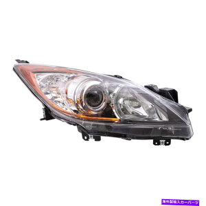 USwbhCg 10-13 MAZDA3}c_3qnQwbhCgAZuN[vWFN^[x[ 10-13 Mazda3 Mazda3 Passengers Halogen Headlight Assembly Chrome Projector Bezel