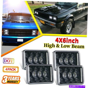 USwbhCg 4s[X4×6vWFN^[LEDwbhCgDRLnCp[tBbgDodge Diplomat 77-89 4pcs 4x6 Projector LED Headlights with DRL High Power fit Dodge Diplomat 77-89
