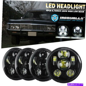 USwbhCg V{[4PCS 5.75u5-3 / 4vLEDwbhCghbgvWFN^[Hi-LoV[r[ For Chevrolet 4PCS 5.75" 5-3/4" LED Headlights DOT Projector Hi-Lo Sealed Beam