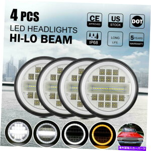 USwbhCg 4×5.75 "5-3 / 4in H5006 H5001 LEDvWFN^[wbhCgChevy Impala Corvette 4x 5.75" 5-3/4in H5006 H5001 LED Projector Headlight For Chevy Impala Corvette