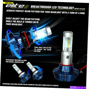 US�w�b�h���C�g �R���{H11 N 9005 LED�����v���v160W 16000LM�n�C���[�w�b�h���C�g�L�b�g6000K�z���C�g Combo H11 n 9005 LED Lamp Total 160W 16000LM High Low Headlight Kit 6000k White�y���s�A���i�z