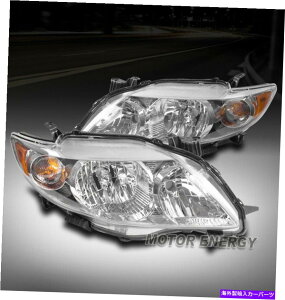 USwbhCg 09-10g^J[CE LE S XLE XRSwbhCgvN+EyA For 09-10 Toyota Corolla CE LE S XLE XRS Headlights Lamps Chrome Left+Right Pair