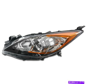 US�w�b�h���C�g 10-13 MAZDA 3 MAZDA3�n���Q���v���W�F�N�^�[�w�b�h���C�g�����v�N�����h���C�o��LH For 10-13 Mazda 3 Mazda3 Halogen Projector Headlight Lamp Chrome Driver Left LH