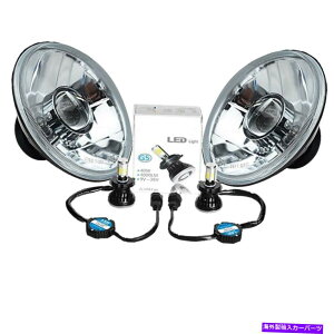 USwbhCg 7 "LEDNX^NAvWFN^[wbhCg4000LM 6K H4dwbhvyA 7" LED Crystal Clear Projector Headlight 4000Lm 6k H4 Light Bulb Headlamp Pair