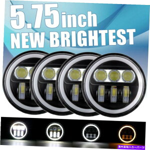 USwbhCg 4×5.75 "5 3/4 LEDwbhCgMercury Comet̂߂̐MvWFN^[̓dv 4X 5.75" 5 3/4 LED Headlights Turn Signal Projector Bulbs Lamp for Mercury Comet