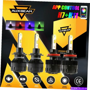 USwbhCg Chevrolet Traverse 2013-18 HI Low BeampAuxbeam RGB H7 + H11 LEDwbhCgd AUXBEAM RGB H7+H11 LED Headlight Bulb For Chevrolet Traverse 2013-18 Hi Low Beam
