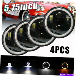 USwbhCg 4s[X5 3/4 "5.75vWFN^[LEDwbhCgV[r[GWF̖ږ̃v̓d 4PCS 5 3/4" 5.75 Projector LED Headlights Sealed Beam Angel Eyes Fog Lamp Bulbs