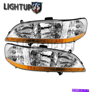 USヘッドライト 2001-2002ホンダアコードクーペセダンのための左右の側面ヘッドライト Left Right Sides Pair Headlights for 2001-2002 HONDA ACCORD COUPE SEDAN