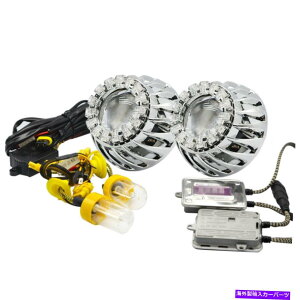 USwbhCg tZbgoCLZmLED / HIDwbhCgvWFN^[YW /̗ܓVg̃VEh Full Set Bi xenon LED/HID Headlight Projector Lens w/Blue Tear Angel Eye Shrouds