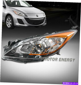 US�w�b�h���C�g 10-13 MAZDA 3�n���Q���v���W�F�N�^�[�w�b�h���C�g�w�b�h�����v�N���[���h���C�o���� For 10-13 Mazda 3 Halogen Projector Headlight Headlamp Chrome Driver Left Side