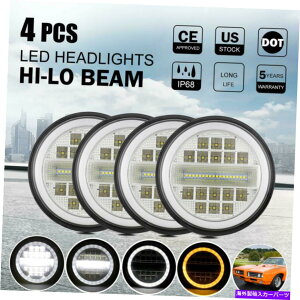 USwbhCg 4PCS 5.75 "5-3 / 4C`LEDvWFN^[wbhCgH5001 H5006 PMYMOUT PONTIAC 4pcs 5.75" 5-3/4 Inch LED Projector Headlight H5001 H5006 For Plymout Pontiac