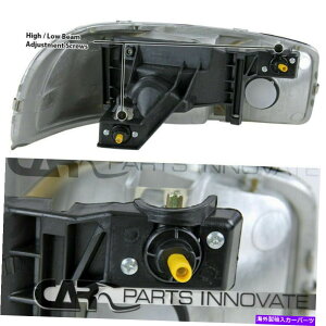 USヘッドライト GMC 00-06 Yukon XLクロムヘッドライト+アンバーバンパーランプ+ 8-LEDフォグランプ GMC 00-06 Yukon XL Chrome Headlights+Amber Bumper Lamps+8-LED Fog Lamps