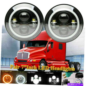 USwbhCg 7 "N[LEDvWFN^[NwbhvHI / LOWwbhCgHID Kenworth T2000 7" Cree LED Projector Chrome Headlamps Hi/Low Headlights HID For Kenworth T2000