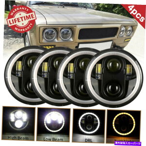 USwbhCg 4X 5.75u5-3 / 4vLEDwbhCgPontiac GTO Grand̂߂DRLvWFN^[r[ 4x 5.75" 5-3/4" Round LED Headlights DRL Projector Beam For Pontiac GTO Grand