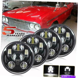 USwbhCg DOT 4PCS 5.75 5-3 / 4C`EhnC/ LOr[LEDwbhCgwbhvubN DOT 4PCS 5.75 5-3/4" inch Round Sealed Hi/Lo Beam LED Headlights Headlamp Black