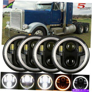 USwbhCg 4PCS 5 3/4 "5.75vWFN^[LEDwbhCgs[^[rĝ߂̖r[v̓d 4PCS 5 3/4" 5.75 Projector LED Headlights Sealed Beam Lamp Bulbs For Peterbilt