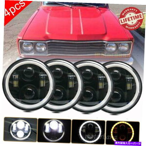 US�w�b�h���C�g 4�s�[�X5-3 / 4 5.75�~�`LED�w�b�h���C�gMazda 808 B1600�̂��߂̊�LED�w�b�h���C�g�u���b�N 4PCS 5-3/4 5.75 Round LED Headlights HI-Lo Beam Black For Mazda 808 B1600�y���s�A���i�z