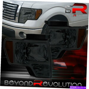 US�w�b�h���C�g 09-14 F-150 F150 F150�̒��ڌ����w�b�h���C�g�^�[���V�O�i�������v���z�� For 09-14 F-150 F150 Direct Replacement Head Light Turn Signal Lamps Smoked�y���s�A���i�z