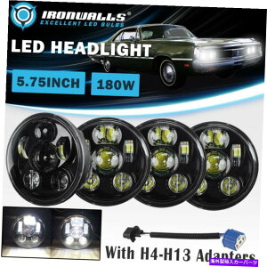 US�w�b�h���C�g 4PCS 5.75 5-3 / 4 LED�w�b�h���C�g1958-1978 Chrysler�̂��߂̍�/�ᖧ�r�[���h�b�g 4Pcs 5.75 5-3/4 LED Headlights High/Low Sealed Beam DOT for 1958-1978 Chrysler�y���s�A���i�z