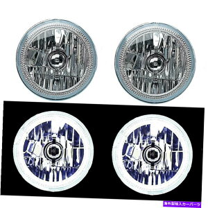 USwbhCg 7 "䎲LEDn[GWFACH4 6KwbhvwbhCgnQdyA 7" White COB LED Halo Angel Eye H4 6k Headlamp Headlight Halogen Light Bulb Pair