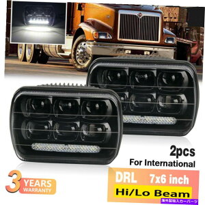 US�w�b�h���C�g ����Harvester 9900 4700 4800 4900 8100 3800 7x6 LED�w�b�h���C�g2 PC For International Harvester 9900 4700 4800 4900 8100 3800 7x6 Led headlight 2PC�y���s�A���i�z