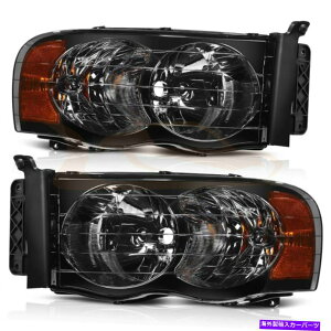 USwbhCg 03-05hbWRAM 2500/3500wbhCgubNwbhvyALH + RH For 03-05 Dodge Ram 2500/3500 Headlights Black Headlamps Replacement Pair LH+RH
