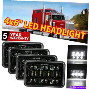 USwbhCg PeterBilt Kenworth T800 W900p4PCS 4x6 "LEDwbhCgHi-LoV[r[DRL 4PCS 4x6" LED Headlights Hi-Lo Sealed Beam DRL For Peterbilt Kenworth T800 W900
