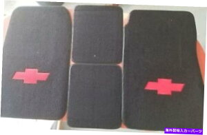 US�w�b�h���C�g 1968-72�V�{���[�V�F�x���t���A�}�b�g - �u���b�N - Chevy Bowtie Logo 1968-72 Chevrolet Chevelle Floor Mats - Black - Chevy Bowtie Logo�y���s�A���i�z