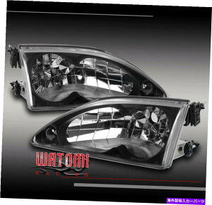 USwbhCg 94-98tH[h}X^ONX^_COWuCgubN95 96 97 GT GTS SVT COBRA R 94-98 FORD MUSTANG CRYSTAL DIAMOND HEADLIGHTS BLACK 95 96 97 GT GTS SVT COBRA R