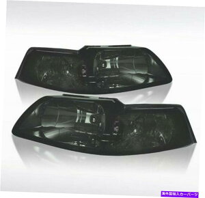 USヘッドライト 99-04フォードマスタングの自動調子喫煙ヘッドライト 99-04 Ford Mustang Autozensation Smoked Headlights