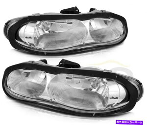 USwbhCg 1998-2002V{[J}Z28CgN[yA̎ւ̂߂̃wbhvAZu Headlamps Assembly For 1998-2002 Chevy Camaro Z28 Lights Chrome Pair Replacement