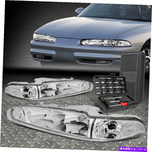 USwbhCg 98-02 oldsmobile intigueN[nEWONAR[i[wbhCg+c[Zbg FOR 98-02 OLDSMOBILE INTRIGUE CHROME HOUSING CLEAR CORNER HEADLIGHTS+TOOL SET