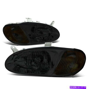 US�w�b�h���C�g Fit 98-01 Kia Sephia Pair�i���n�E�W���O�n�E�W���O�A���o�[�R�[�i�[�w�b�h���C�g/�����v��+�E Fit 98-01 KIA Sephia Pair Smoked Housing Amber Corner Headlight/Lamps Left+Right�y���s�A���i�z