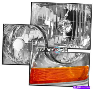 USwbhCg 1997 - 2003NtH[hF-150/2002̒TChromewbhCgW / Blue LED DRLM FOR 1997-2003 FORD F-150/2002 EXPEDITION CHROME HEADLIGHTS W/BLUE LED DRL SIGNAL