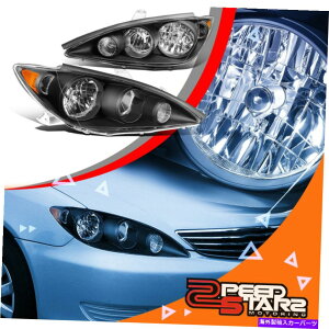 USヘッドライト ブラックハウジングヘッドライトアンバーコーナーサイドランプキット05-06トヨタカムリXV30 BLACK HOUSING HEADLIGHT AMBER CORNER SIDE LAMP KIT FOR 05-06 TOYOTA CAMRY XV30
