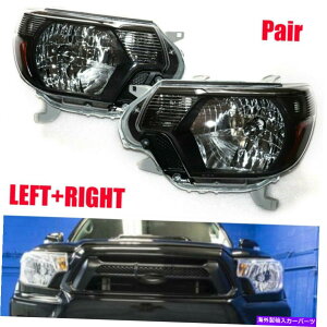 USwbhCg 2012N2015Ñg^^R}sbNAbvubNwbhCgv2012-2015 USXgbNgbv For 2012-2015 Toyota Tacoma Pickup Black Headlights Lamps 2012-2015 US STOCK TOP