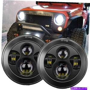 USwbhCg hbg7 "C`EhLEDwbhCgtH[h}X^O1965-1978̂߂̃nC/[r[𖧕܂ DOT 7" Inch Round LED Headlights Sealed High/Low beam For Ford Mustang 1965-1978