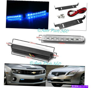 USwbhCg 93-97tH[hW[NX^N[wbhCg+vWFN^[tHOW / Blue DRL LEDM 93-97 FORD RANGER CRYSTAL CHROME HEAD LIGHTS+PROJECTOR FOG W/BLUE DRL LED SIGNAL