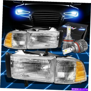 USwbhCg FIT 1994-2001hbWRAM 1500 OEX^CwbhCgvW / LEDLbgXX^CN Fit 1994-2001 Dodge Ram 1500 OE Style Headlight Lamp W/LED Kit Slim Style Chrome