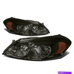 US�w�b�h���C�g 06-16�V�{���[�����e�J����/�C���p���p�X���[�N�n�E�W���O�A���o�[�R�[�i�[�V�O�i���w�b�h���C�g Smoked Housing Amber Corner Signal Headlights for 06-16 Chevy Monte Carlo/Impala�y���s�A���i�z