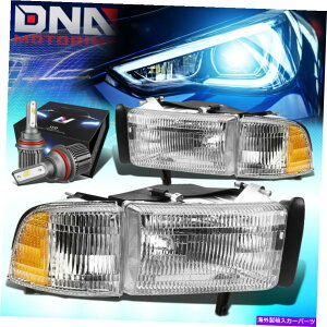 US�w�b�h���C�g 1994-2001 Dodge Ram 1500 OE�X�^�C���w�b�h���C�g�����vW / LED�L�b�g+�N�[���t�@���N���� FOR 1994-2001 DODGE RAM 1500 OE STYLE HEADLIGHT LAMP W/LED KIT+COOL FAN CHROME�y���s�A���i�z