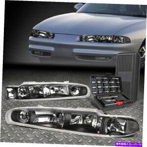 USwbhCg 98-02 Oldsmobile IntigueubNnEWONAR[i[wbhCg+c[Zbg FOR 98-02 OLDSMOBILE INTRIGUE BLACK HOUSING CLEAR CORNER HEADLIGHTS+TOOL SET