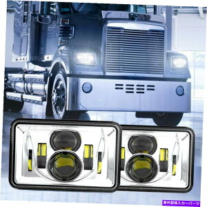 USwbhCg 4×6C`55W`Hi-Lor[LEDwbhCgiH4vOj 4X6 Inch 55W Rectangular Hi-Lo Beam LED Headlight (H4 Plug)