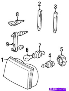 US�w�b�h���C�g OEM NEW 1998-2002�t�H�[�h�O�����h�}�[�L�X���R���|�W�b�g�w�b�h�����vYW3Z-13008-CB OEM NEW 1998-2002 Ford Grand Marquis Left Composite Headlamp YW3Z-13008-CB�y���s�A���i�z
