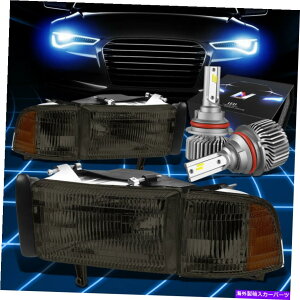 US�w�b�h���C�g 1994-2001 Dodge Ram 1500 OE�X�^�C���w�b�h���C�g�����vW / LED�L�b�g�X�����X�^�C���X���[�N FOR 1994-2001 DODGE RAM 1500 OE STYLE HEADLIGHT LAMP W/LED KIT SLIM STYLE SMOKED�y���s�A���i�z