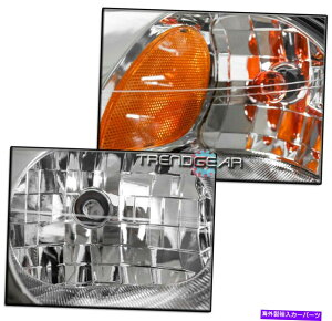 US�w�b�h���C�g 2000-2005�V�{���[�C���p�������p�N�����w�b�h���C�g�����vW / LED DRL�L�b�g FOR 2000-2005 CHEVROLET IMPALA REPLACEMENT CHROME HEADLIGHTS LAMPS W/LED DRL KIT�y���s�A���i�z